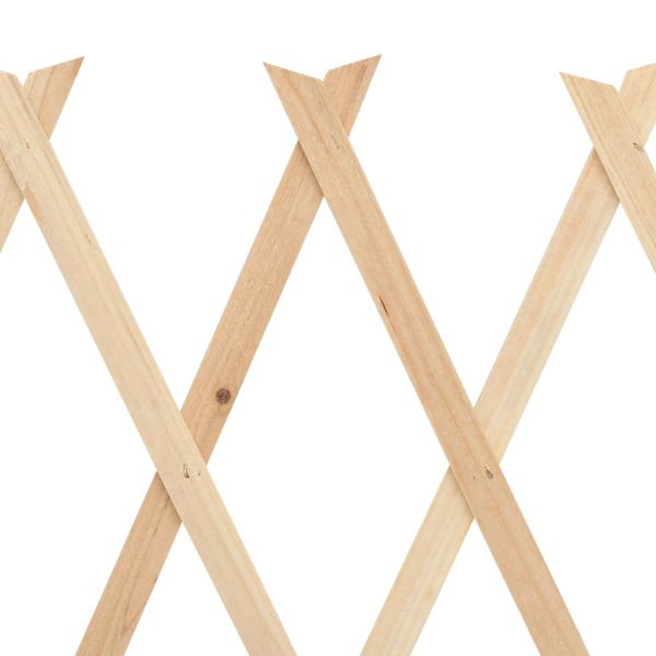 Огради хармоника, 5 бр, чамова дървесина, 180x30 см