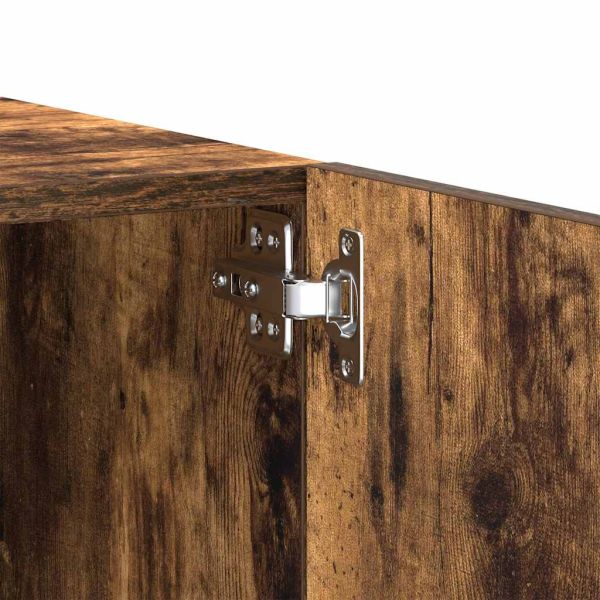 ТB шкаф, опушен дъб, 100x35x40 см, инженерно дърво