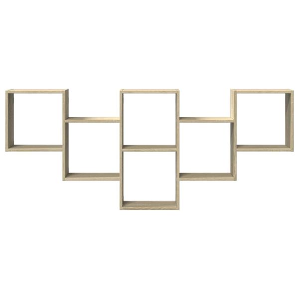 Стенен рафт, дъб сонома, 159x18x66 см, инженерно дърво