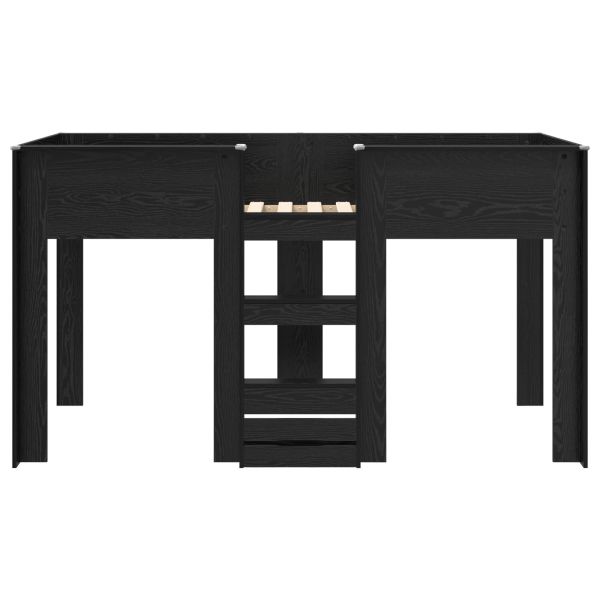 Двуетажно легло за деца Черния дъб 100 x 200 cm Инженерно дърво