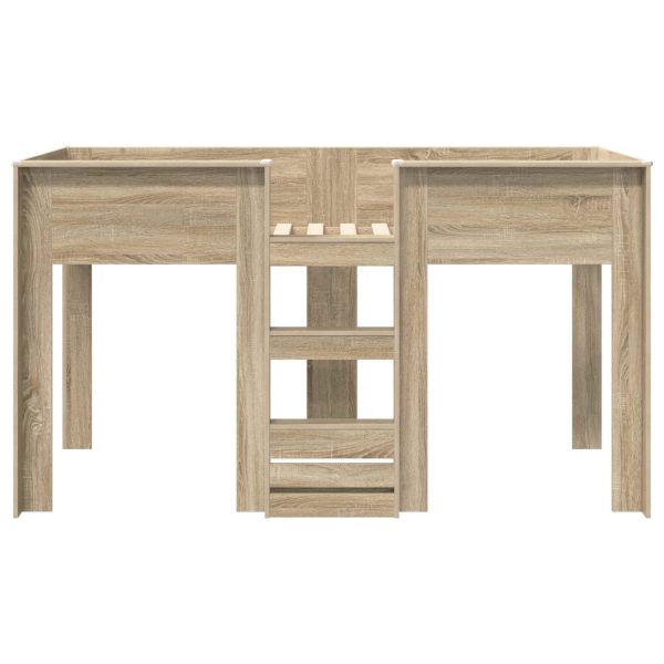 Двуетажно легло за деца Сонома дъб 100 x 200 cm Инженерно дърво