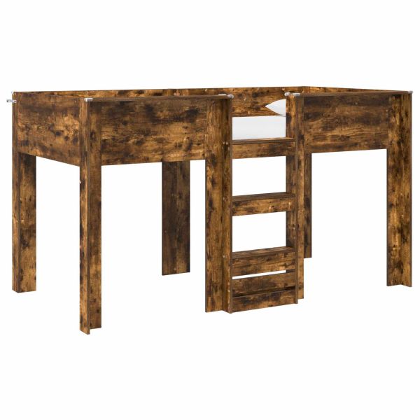 Двуетажно легло за деца Димян дъб 100 x 200 cm Инженерно дърво