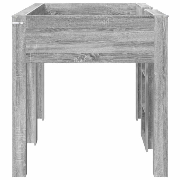 Двуетажно легло за деца Сив Сонома 100 x 200 cm Инженерно дърво