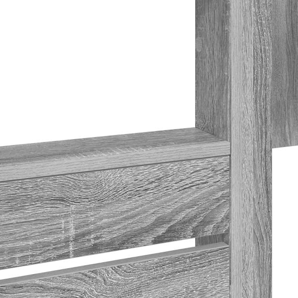 Двуетажно легло за деца Сив Сонома 100 x 200 cm Инженерно дърво