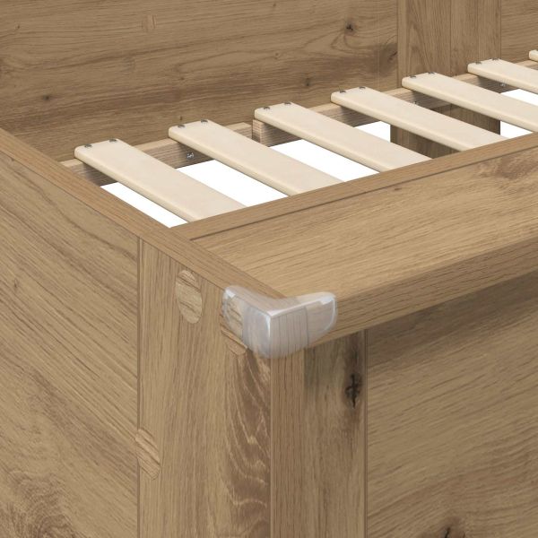 Двуетажно легло за деца Дъб 100 x 200 cm Инженерно дърво