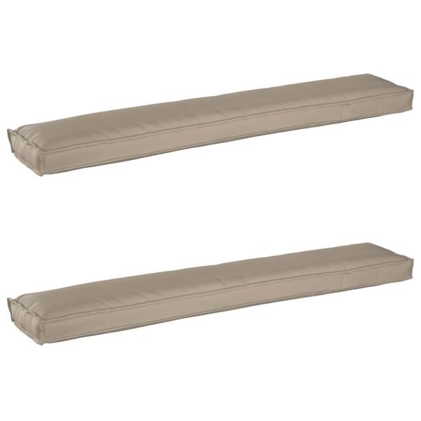 Комплект възглавници за палет 2 pcs Таупе 200 x 40 x 8 см