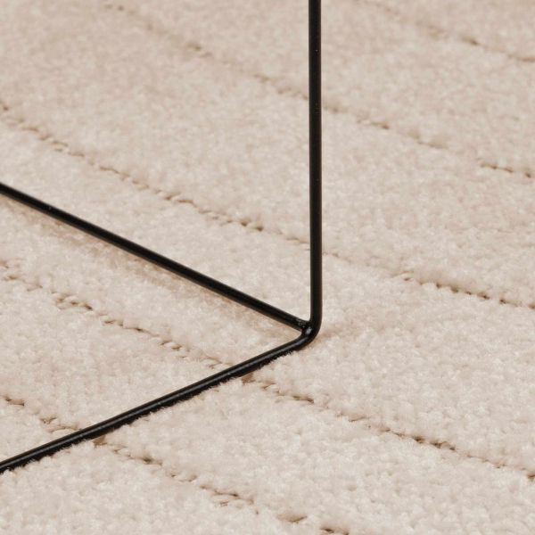 Килими за помещение Кръгла PALMERAS Бежово Ø 120 СМ Полиестер