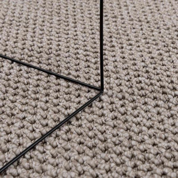 Килими за помещение Квадратна LUGO Таупе 120 x 120 cm Полиестер