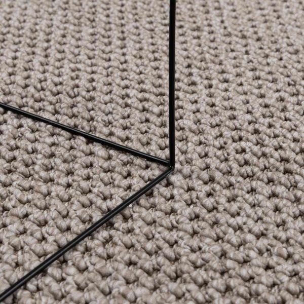 Килими за помещение Кръгла LUGO Таупе Ø 160 СМ Полиестер