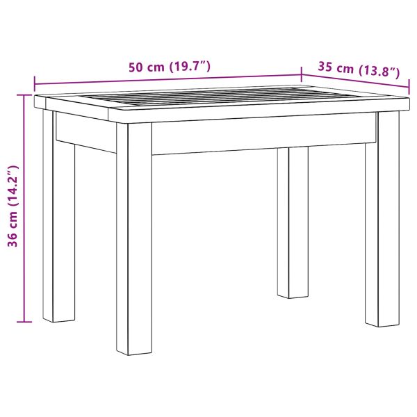 Масичка за кафе Светъл акация 50 x 35 x 36 cm