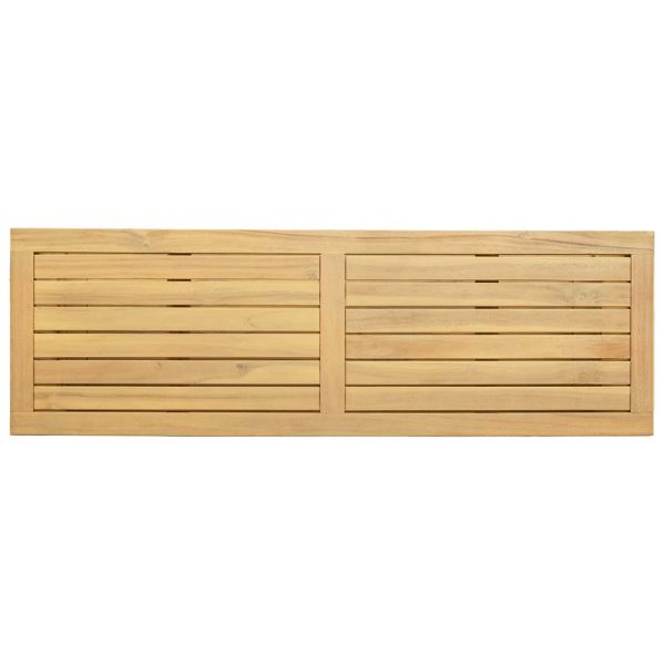 Градинска конзолна маса с рафт Светъл акация 110 x 35 x 75 cm