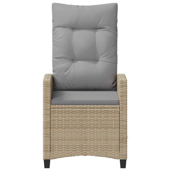 Градински стол 2 pcs Бежов и Светло Сив 56 x 60 x 112 см