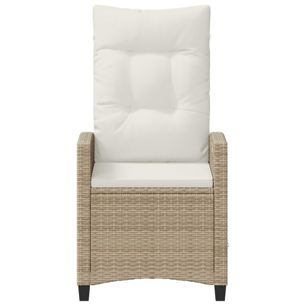 Градински стол 2 pcs Бежов и кремав 56 x 60 x 112 см