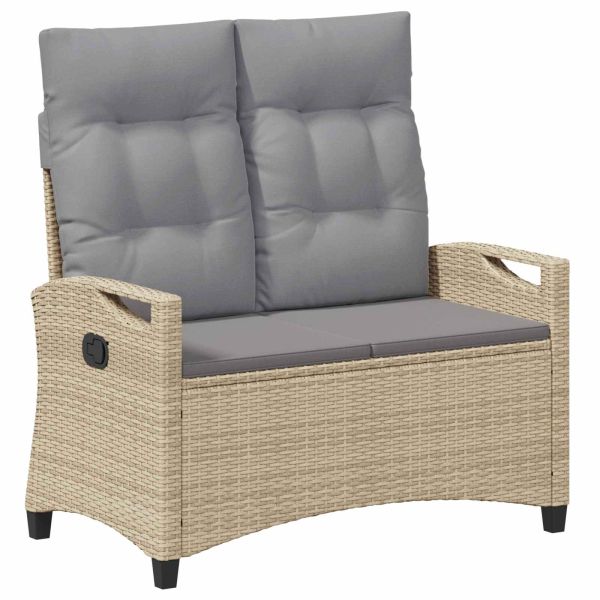 Градинска пейка Бежов и Светло Сив 105 x 60 x 112 см