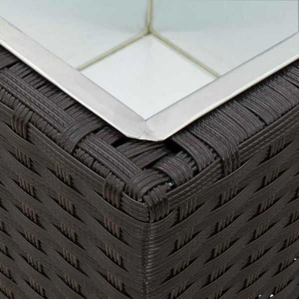 Комплект за открито 3 pcs Черно Метал