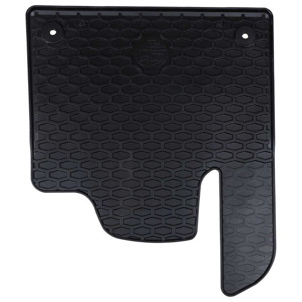 Автомобилен килим 4 pcs Черен Каучук