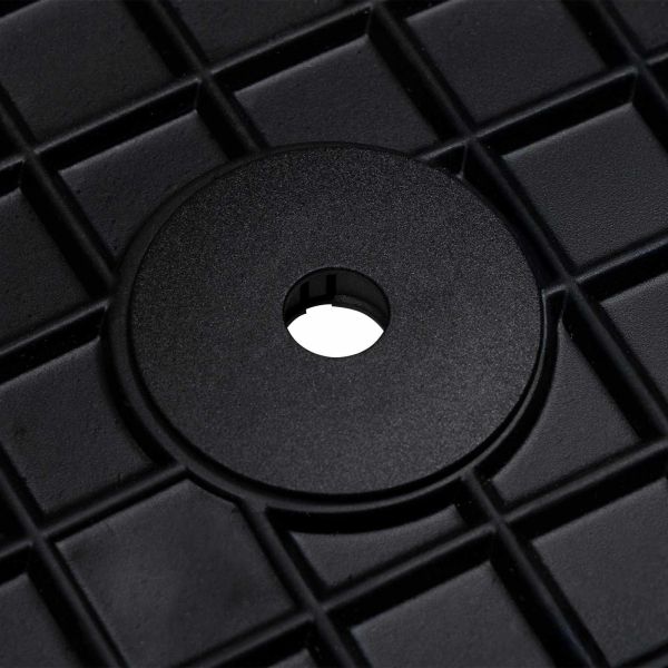 Автомобилен килим 4 pcs Черен Каучук