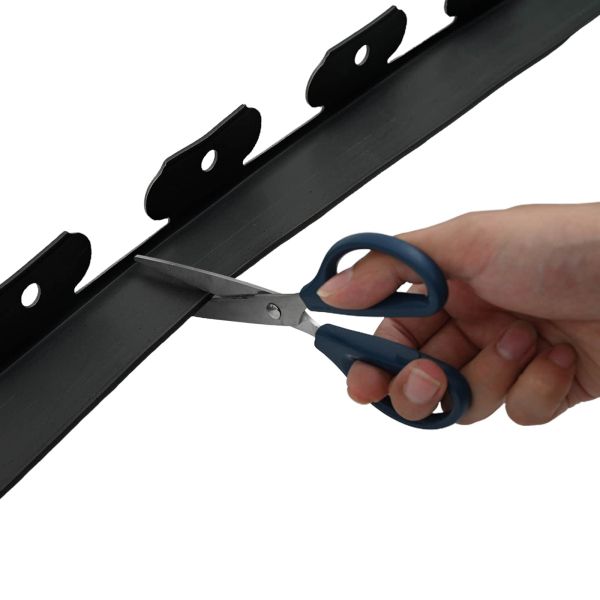 Ограничители за тревни площи Черен 3000 x 4 x 5 см Пластмаса