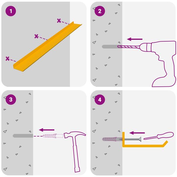 Стенен рафт с рафт 2 pcs Горчично жълто 80 x 9 x 2,5 см