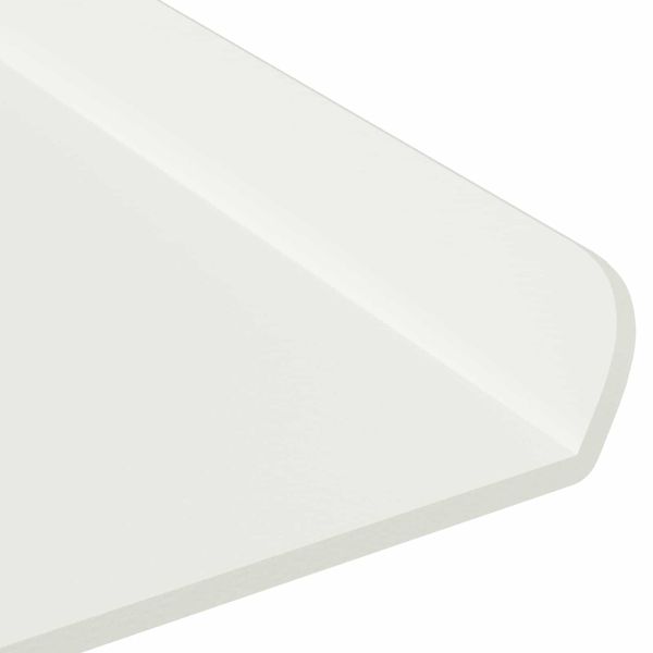 Стенен рафт с рафт със съхранение 2 pcs Бяло 30 x 18 x 2,5 см