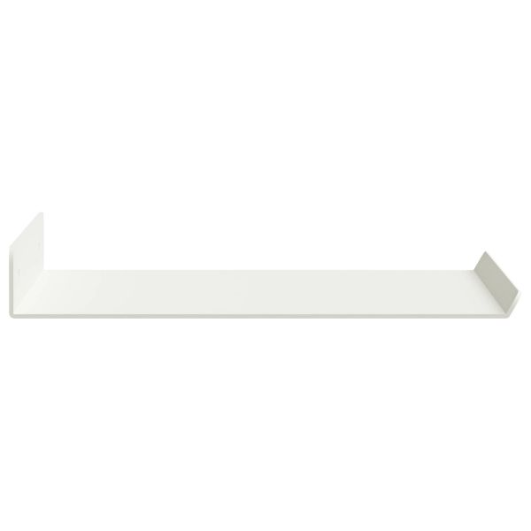 Стенен рафт с рафт със съхранение 4 pcs Бяло 30 x 18 x 2,5 см