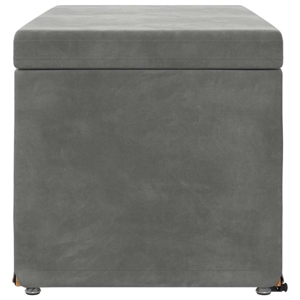 Стук Тъмен сив 81 x 41 x 40 cm Кадифе и инженерна дървесина