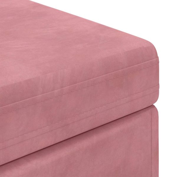 Стук Розово 101 x 41 x 40 см Кадифе и инженерна дървесина