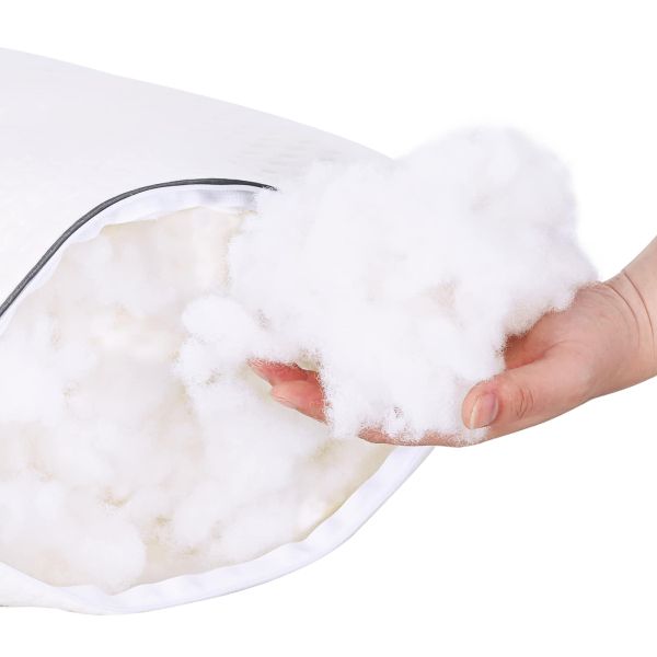 Влакнест пълнеж Бял 107 x 30 x 30 см Полиестер