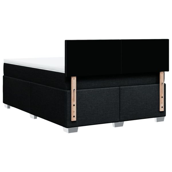 Боксспринг легло с матрак, черно, 140x190 см плат