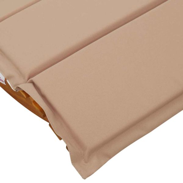 Шезлонг с възглавница 2 pcs Кафяво Солидно акациево дърво