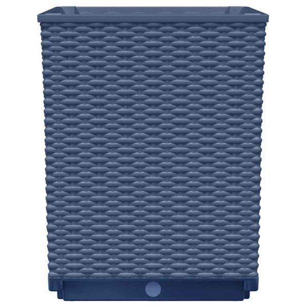 Кашпи, 4 бр, синьо сив, 30x30x37 см, полипропилен