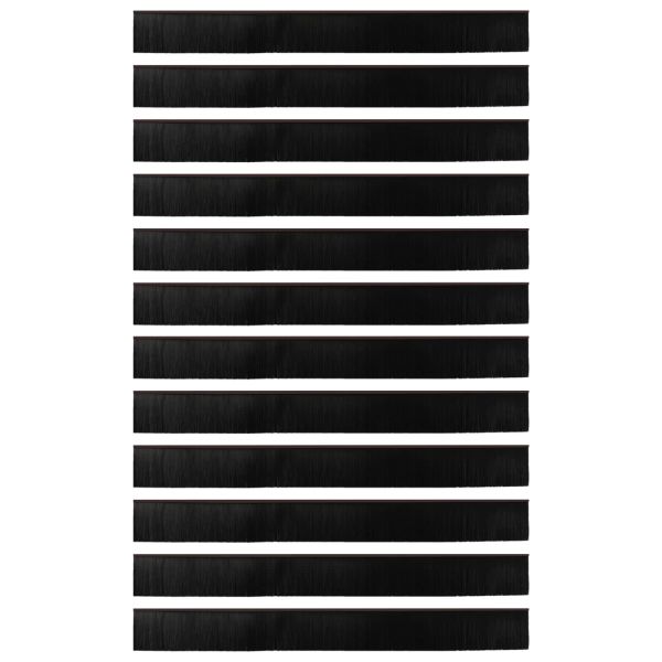 Самозалепващи се четки за уплътняване на врати 12 pcs Кафяво