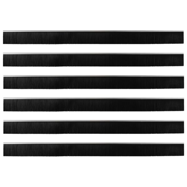 Самозалепващи се четки за уплътняване на врати 6 pcs Сребрист