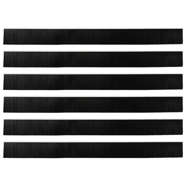 Самозалепващи се четки за уплътняване на врати 6 pcs Бяло