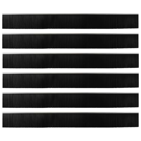 Самозалепващи се четки за уплътняване на врати 6 pcs Сребрист