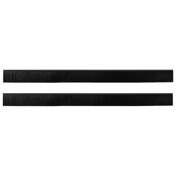 Самозалепващи се четки за уплътняване на врати 2 pcs Черно