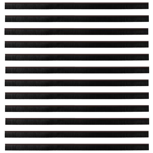 Самозалепващи се четки за уплътняване на врати 12 pcs Кафяво