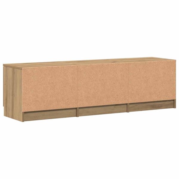 ТВ шкаф, занаятчийски дъб, 140x35x40 см, инженерно дърво