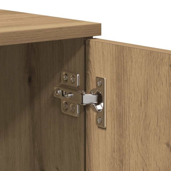 ТВ шкаф, занаятчийски дъб, 140x35x40 см, инженерно дърво