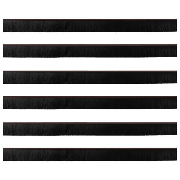 Самозалепващи се четки за уплътняване на врати 6 pcs Кафяво