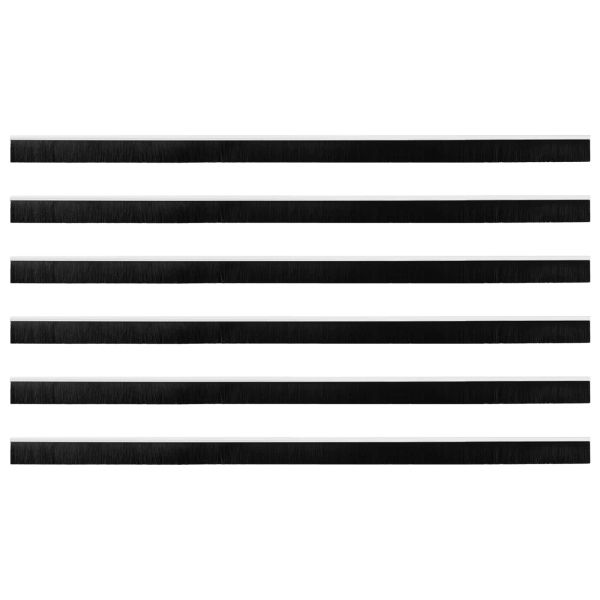 Самозалепващи се четки за уплътняване на врати 6 pcs Бяло