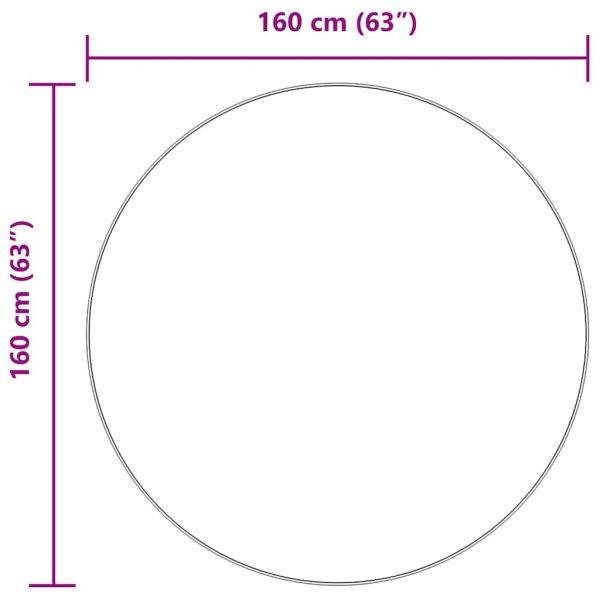 Шаги килим с дълъг косъм, NAVARRA, тъмносин, 160x160 см