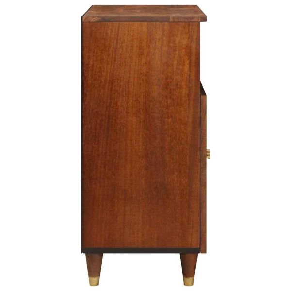 Страничен шкаф Кафяво 60 x 33,5 x 75 см Солидно мангово дърво