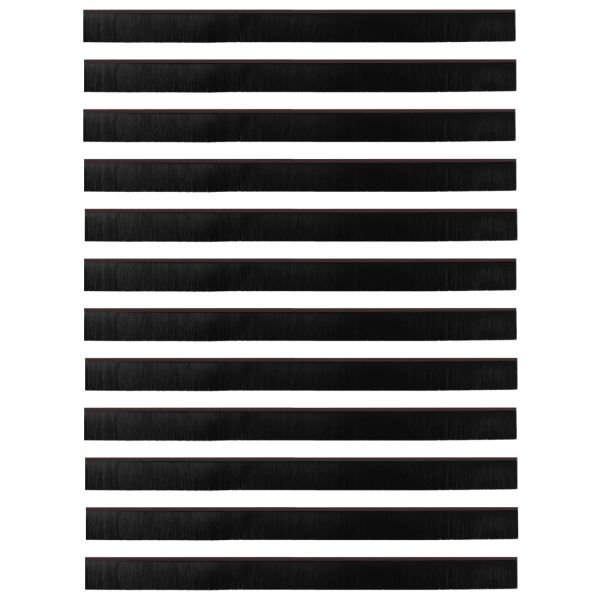 Самозалепващи се четки за уплътняване на врати 12 pcs Кафяво