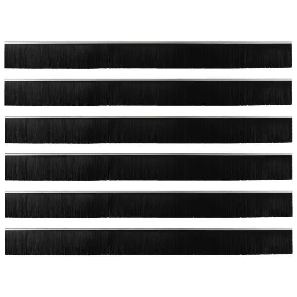 Самозалепващи се четки за уплътняване на врати 6 pcs Сребрист