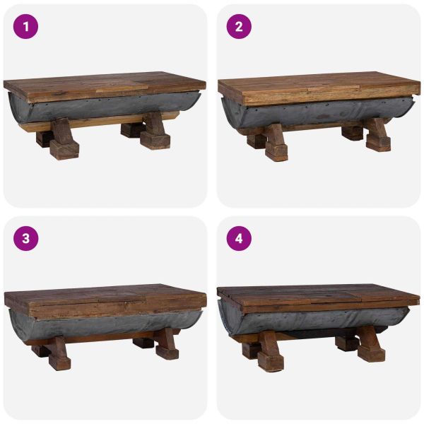 Масичка за кафе Естествен 90 x 50 x 35 cm Дърво