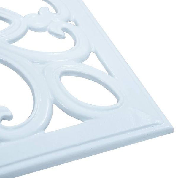 Основа за чадър, бяла, 12 кг, 49 см, чугун