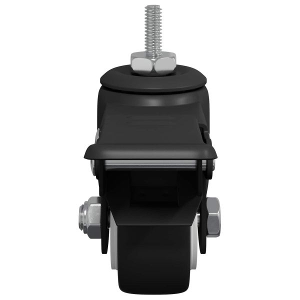 Колела 12 pcs Черно M6 x 37 мм Желязо и найлон