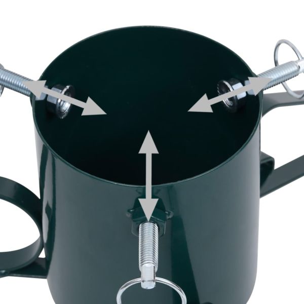 Стойка за коледна елха, зелена, 58x58x21 см