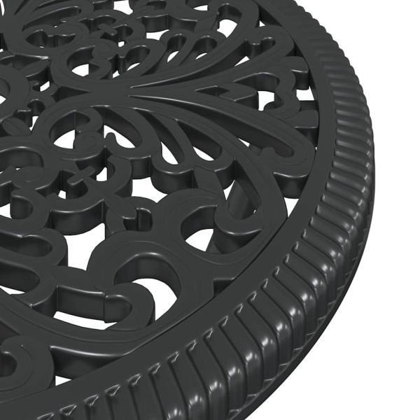 Градински бистро комплект 3 pcs Черно Алуминий